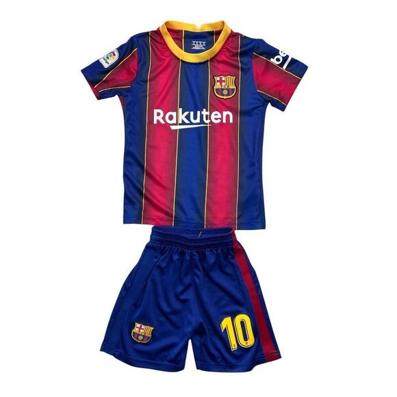 FCB Boy's Size 18 MESSI #10 Barcelona Rakuten Unicef Soccer Jersey - Picture 1 of 11